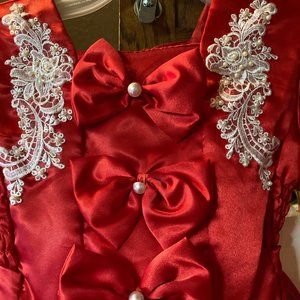VINCENT LAURIS PRESENTS RED DRESS SIZE 6 NEW DRESS